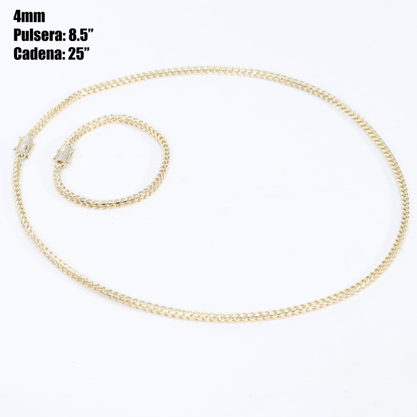 Cadena Franco hombre 4mm Stainless Steel 25”