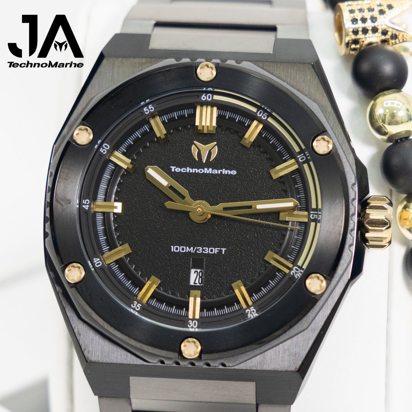 TechnoMarine Coral Coral Legacy Men's Watch - 45mm, Black Gris