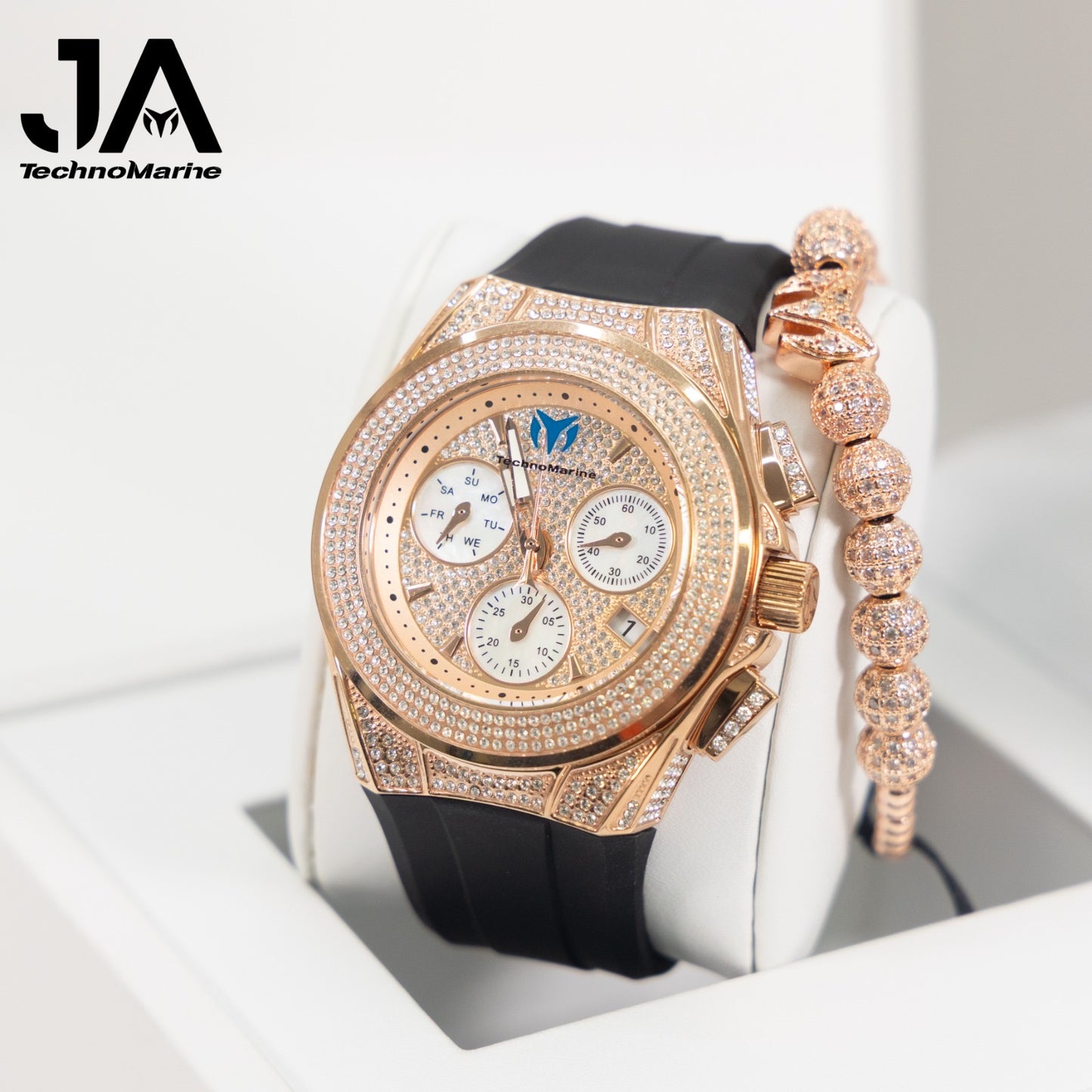 Technomarine Custom Cruise Pave 45mm Rose gold Watch