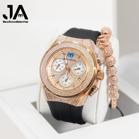 Technomarine custom Cruise Pave Unisex 45mm Rose gold Watch
