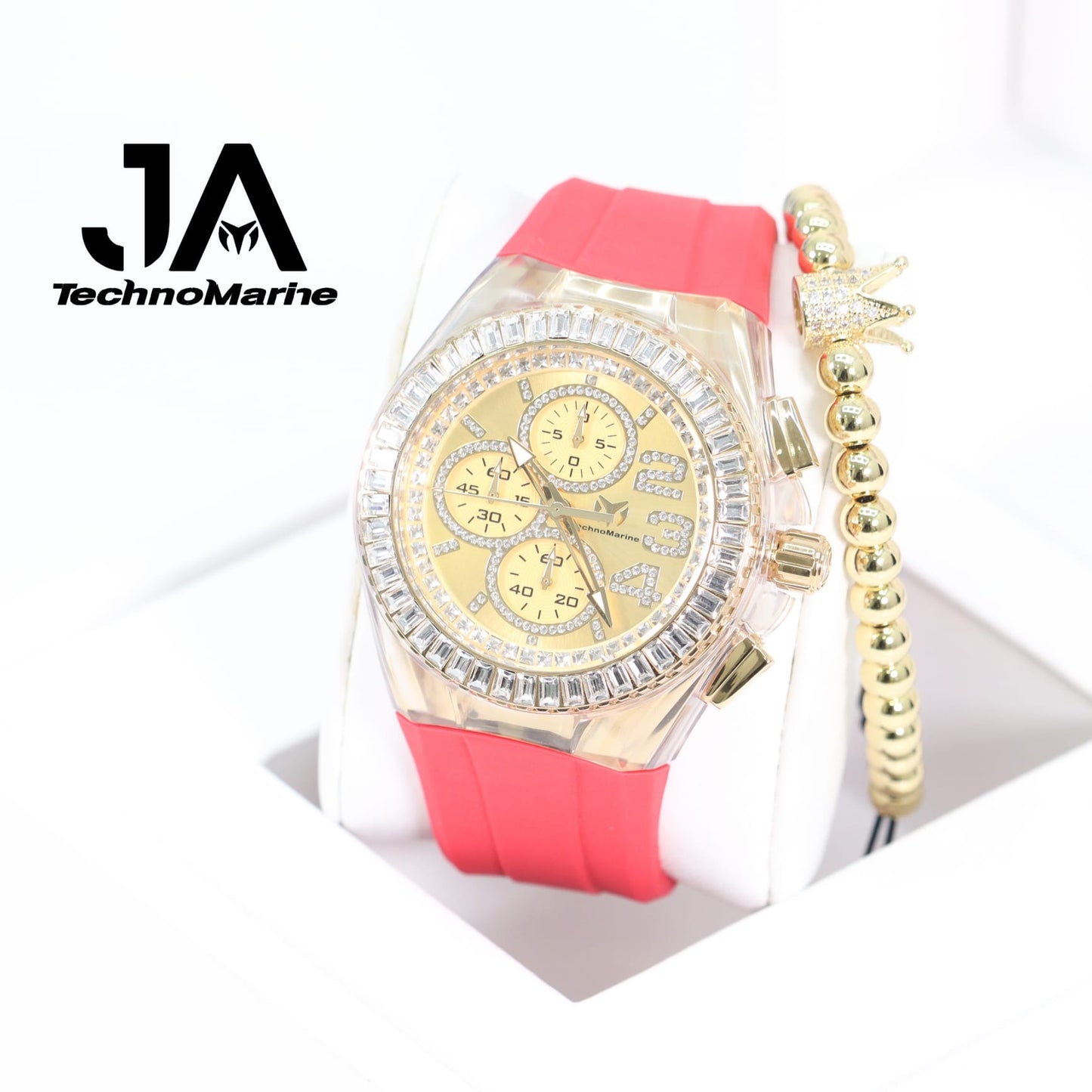 Technomarine Cruise Glitz 45mm Gold And Gold Stones Arrival