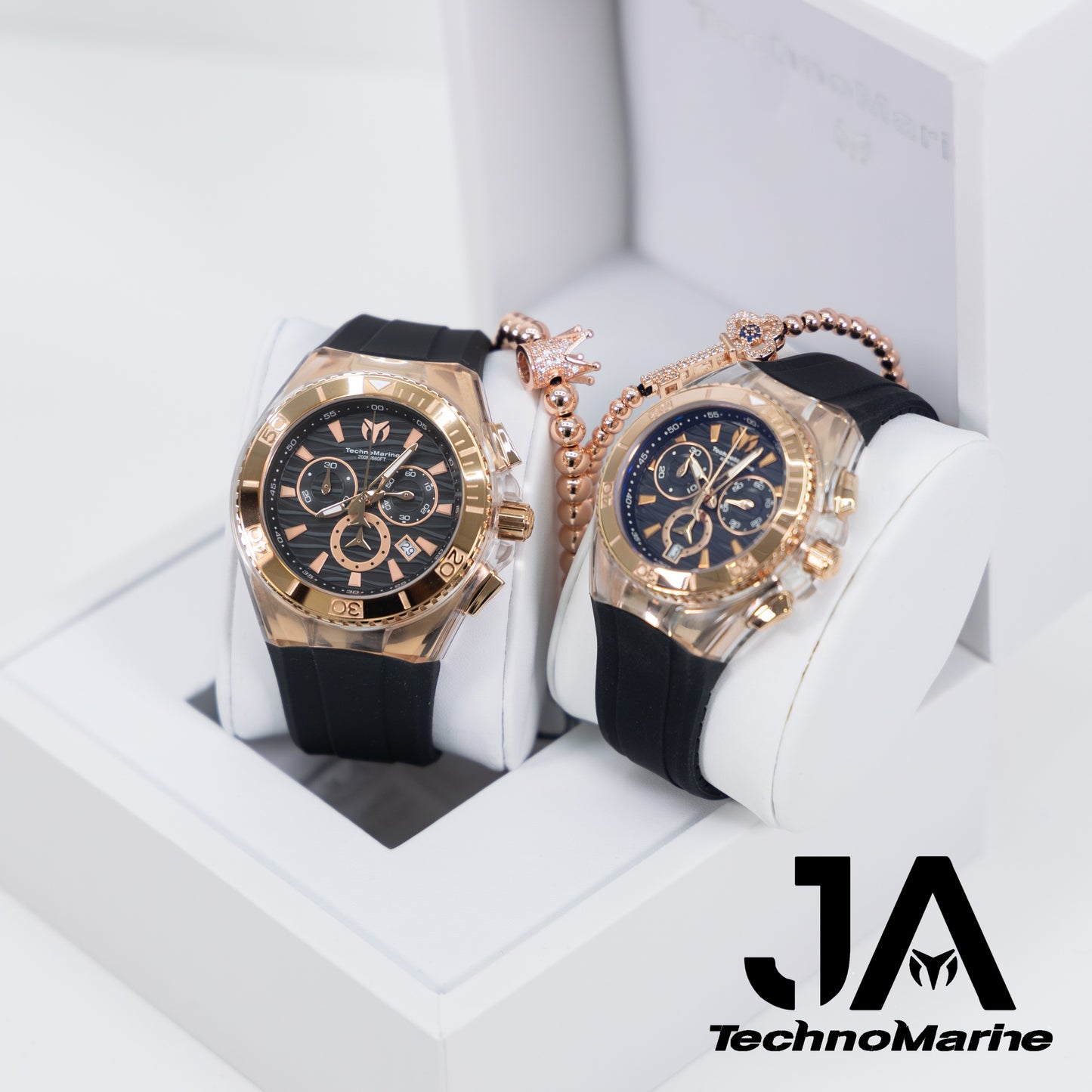 Set Dos ×1 TechnoMarine Cruise Star Men's Watch - 46.65mm, Black y TechnoMarine Cruise Star Men's Watch - 40.57mm, Black