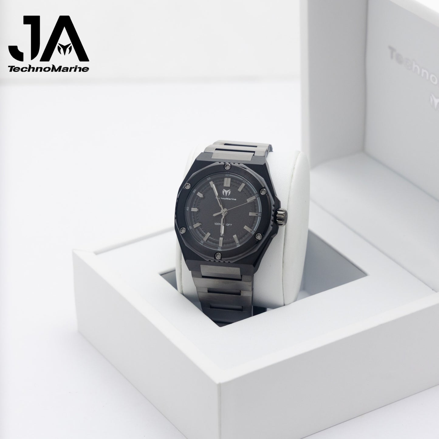 TechnoMarine Coral Coral Legacy Men's Watch - 45mm, Black Silver