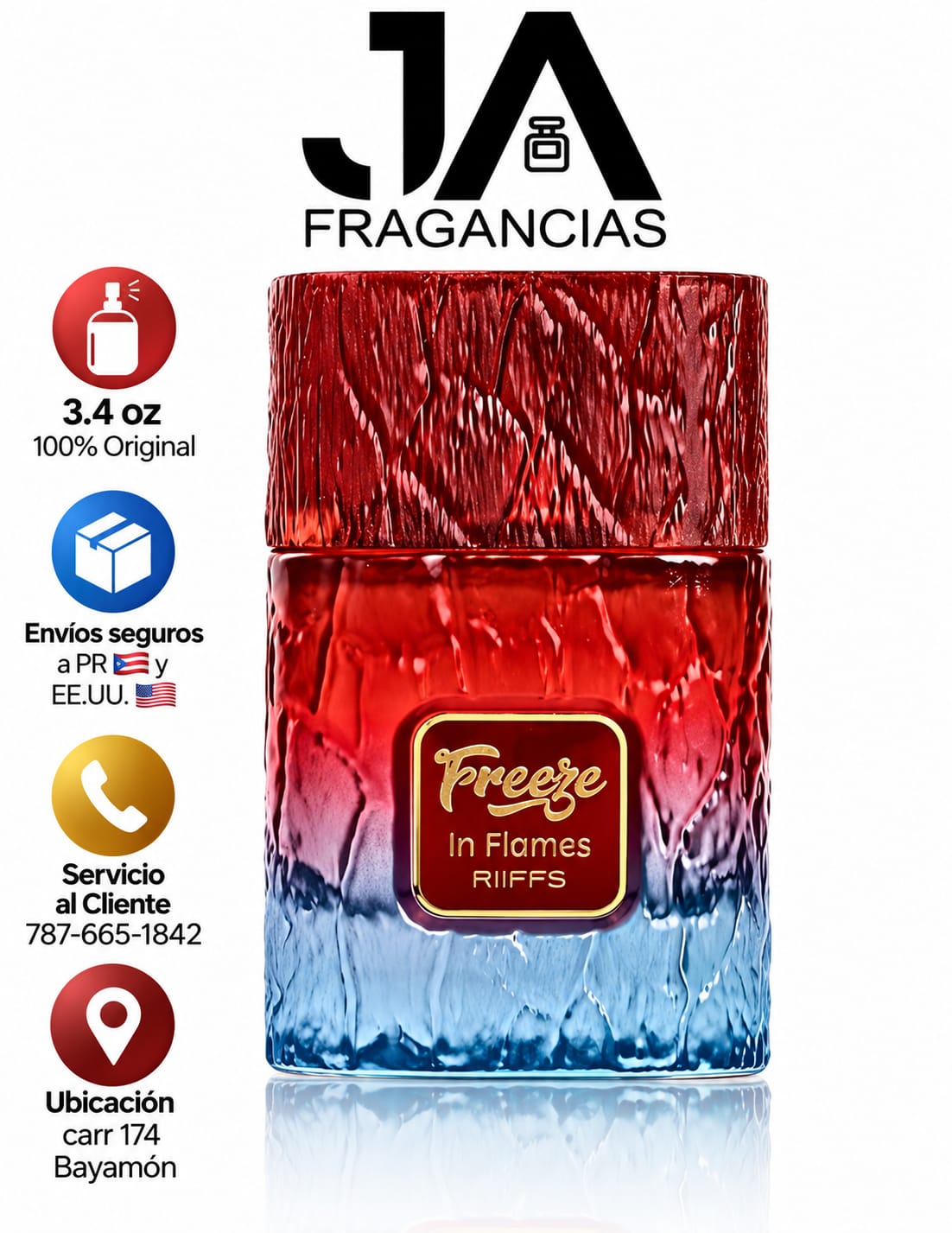 Freeze in Flames RiiFFS Extrait De Parfum 3.4OZ 5% DE DESCUENTO ADICIONAL