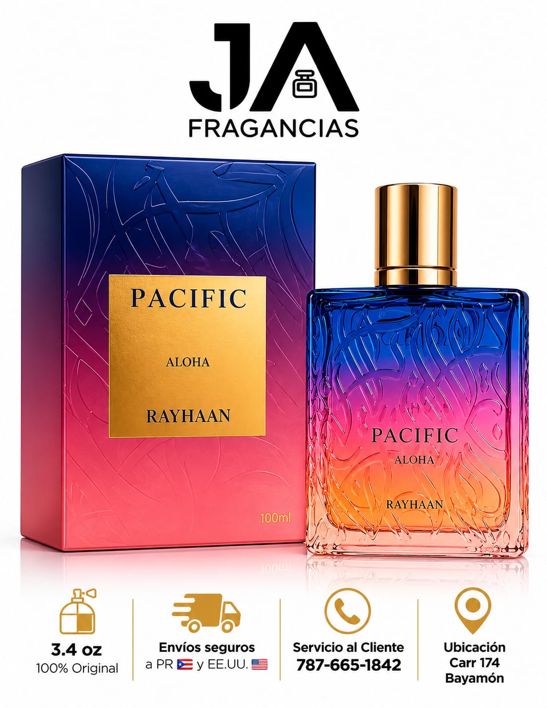 Rayhaan Pacific Aloha 3.3oz 5% De Descuento Adicional