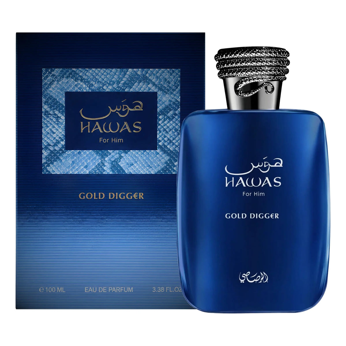 Hawas Gold Digger 3.3oz Eau De Parfum Men Rasasi 5% Descuento Adicional