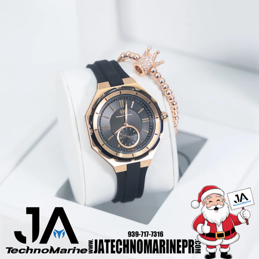 Technomarine Cruise Sea Lady Quartz Rose Gold Dial Watch 37mm
