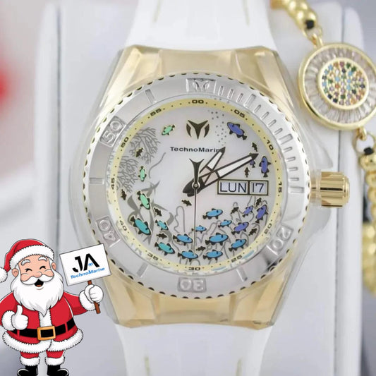 Technomarine Women's 40mm Cruise Dream Gold & White