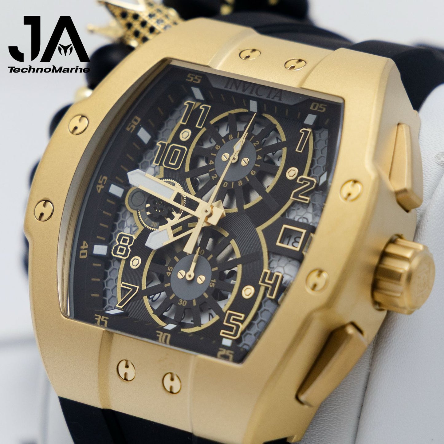 Invicta Racing Gridlock Men's Watch - 47mm, Black Una Pulsera Gratis