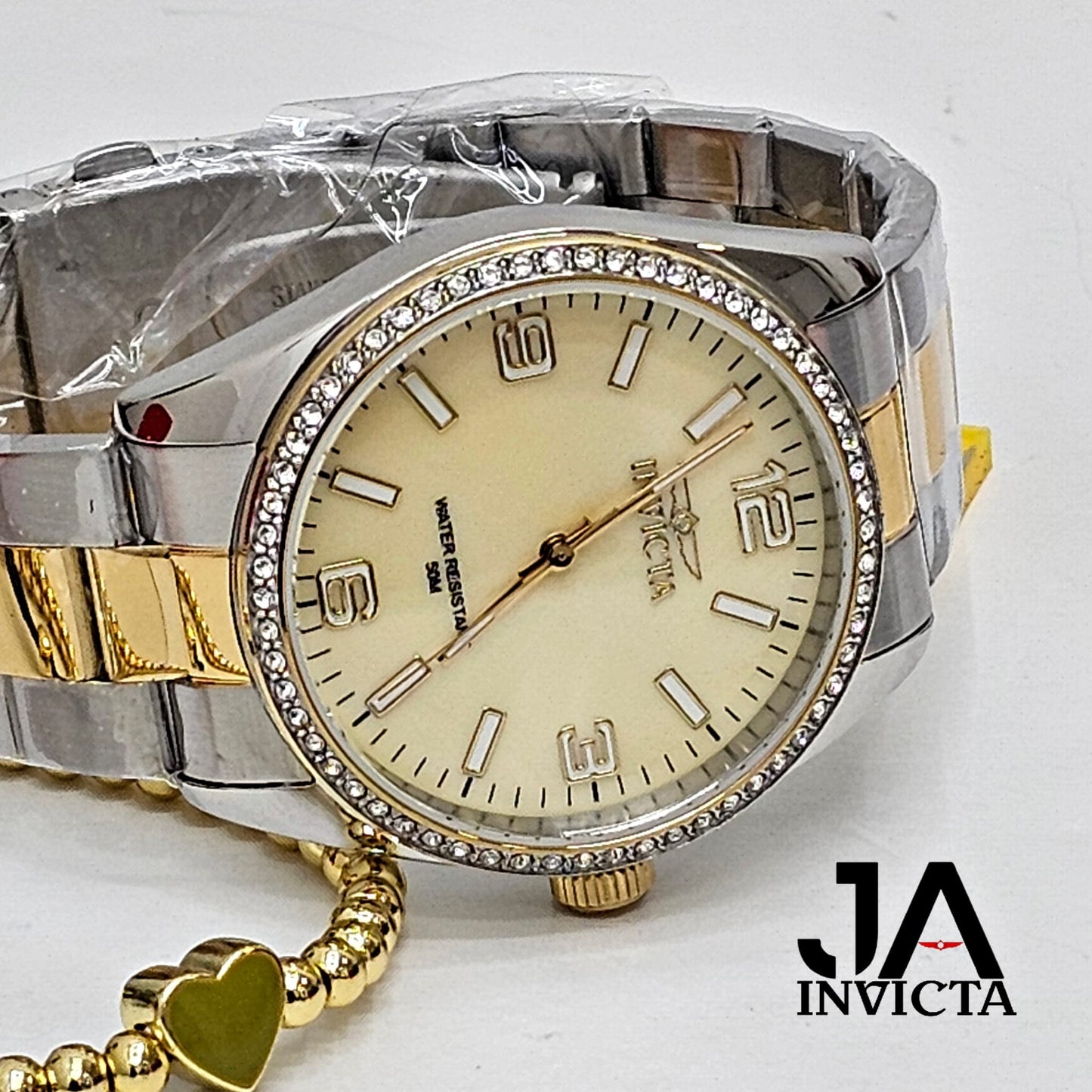 Invicta Specialty Unisex Watch w/ Mother of Pearl Dial - 38mm, Gold,