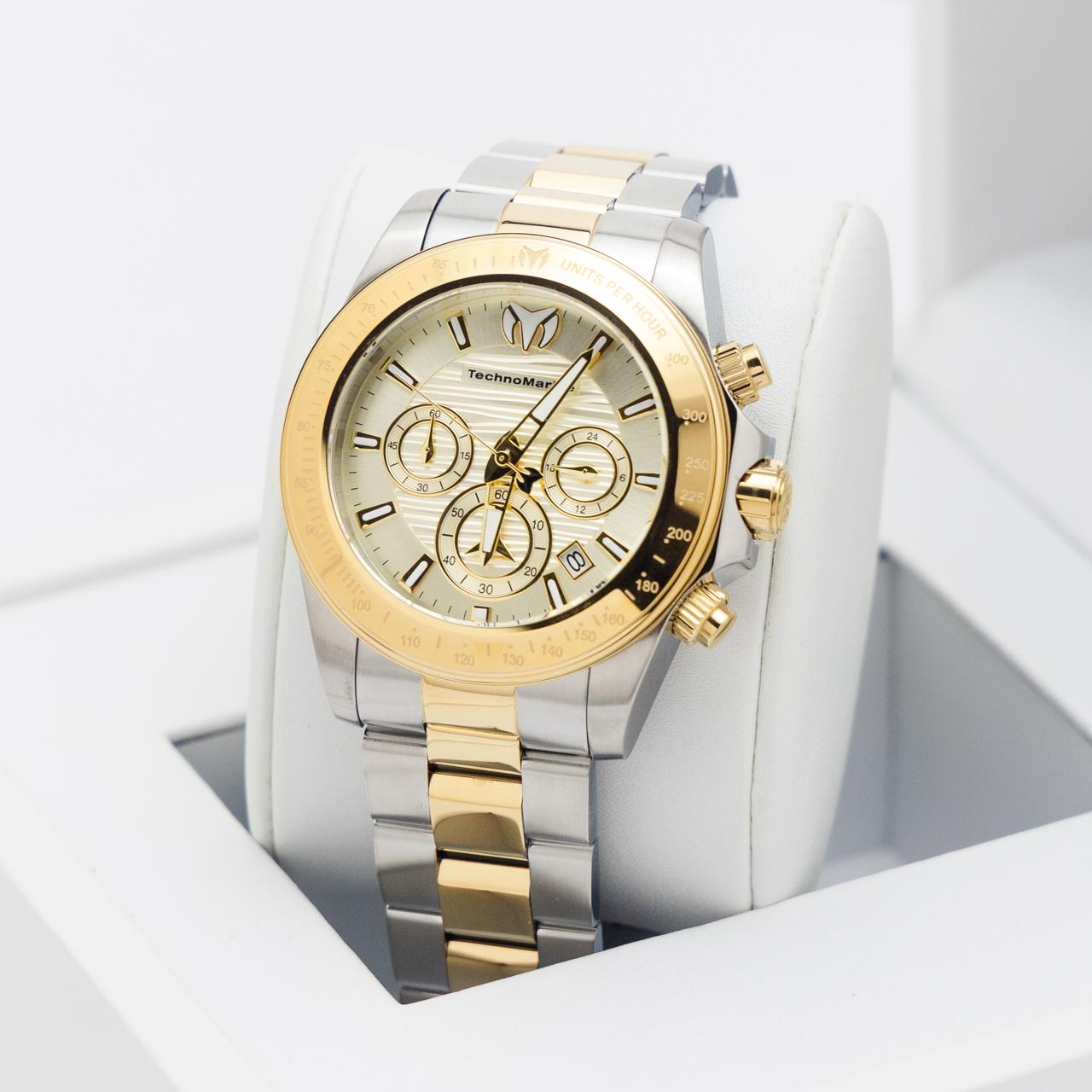 TechnoMarine Manta Ray Men's Watch - 42mm, Gold, Steel
