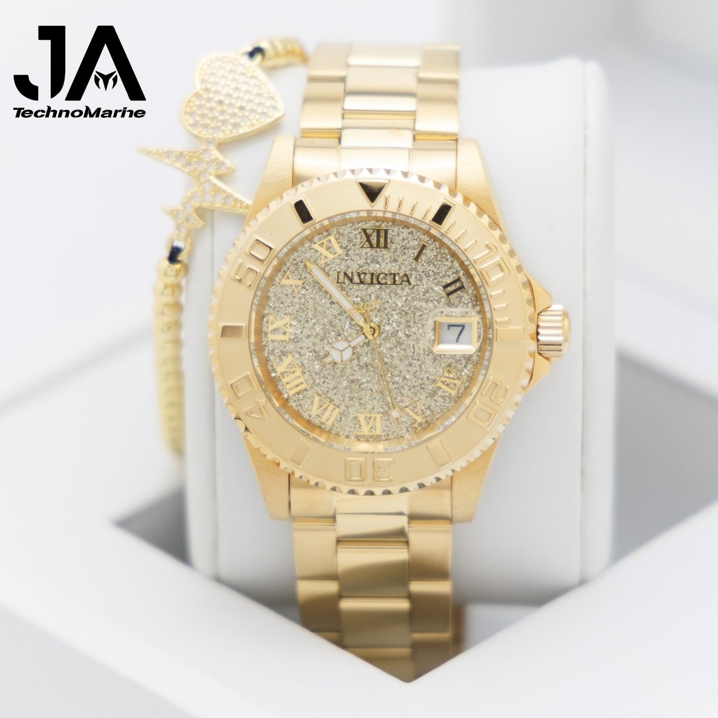 Invicta Angel Swiss Ronda 515 Caliber Women's Watch - 40mm, GOLD