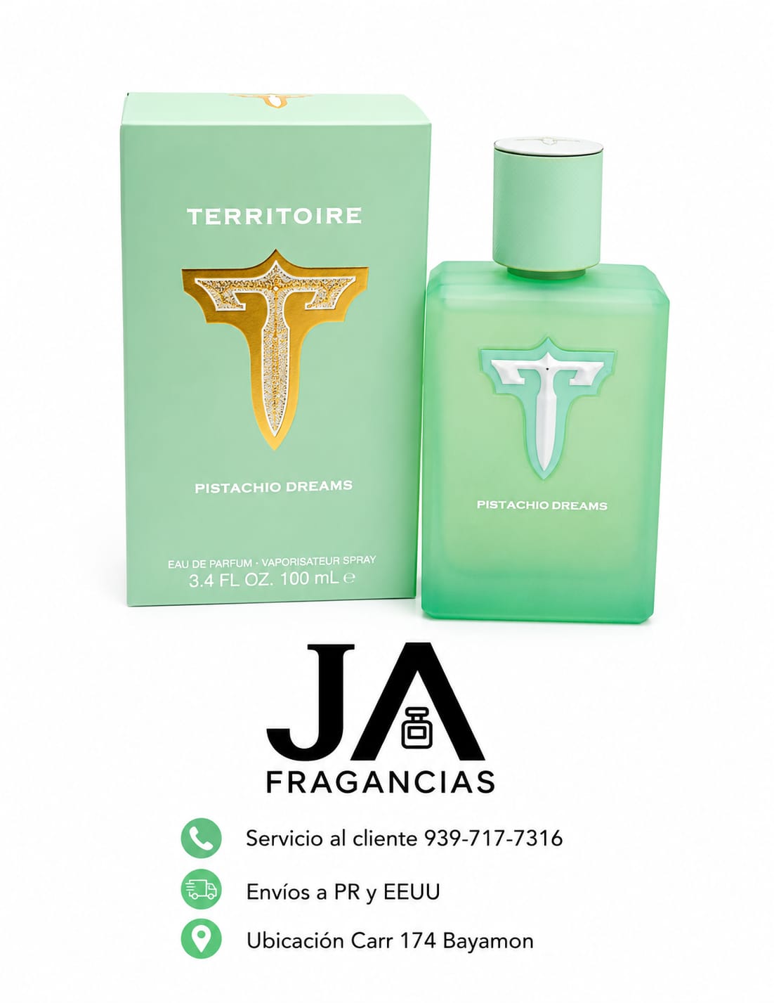 Territoire pistachio dream 3.4oz + 5 % Descuento