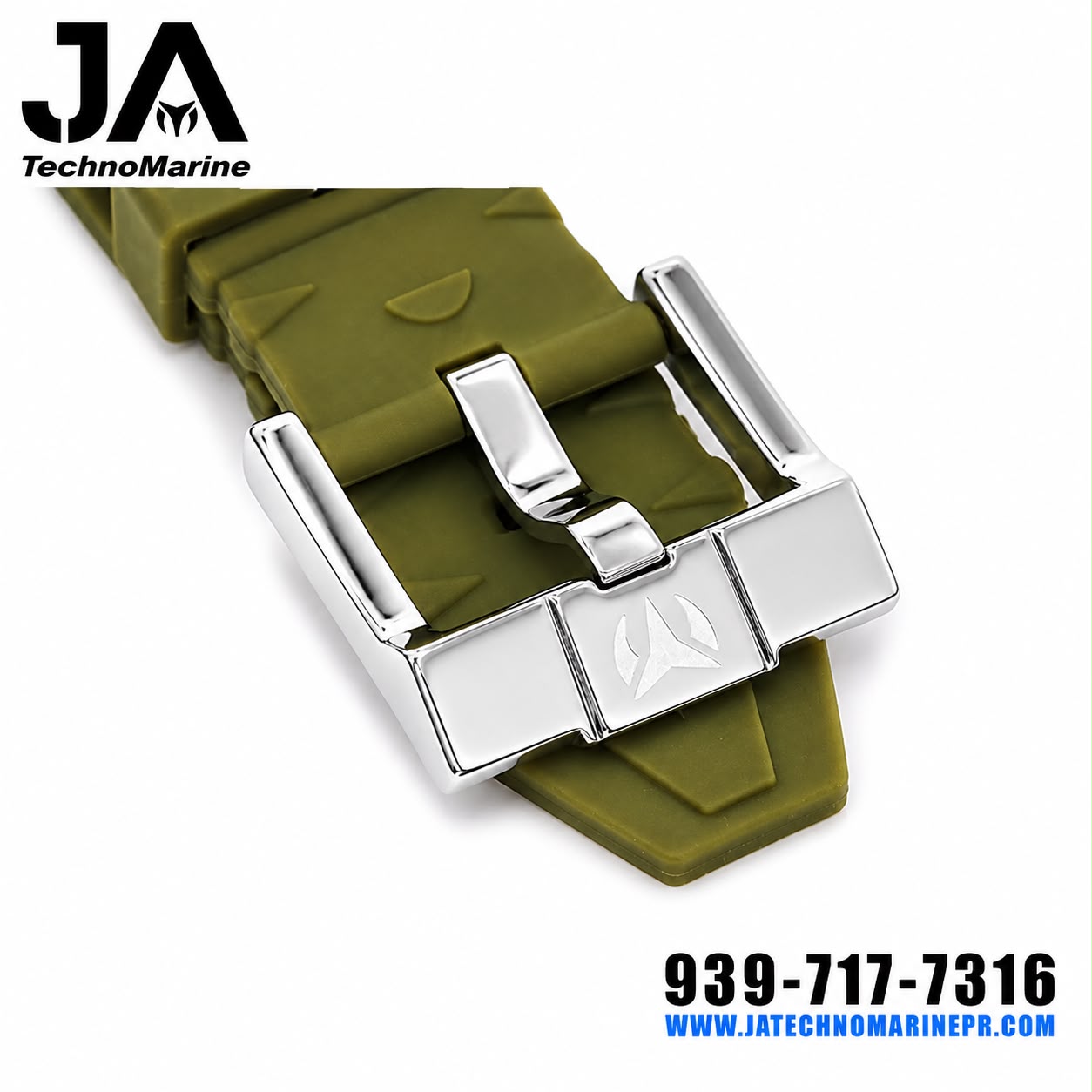 Correa hombre 44-45-46 mm Verde Militar 100% Original