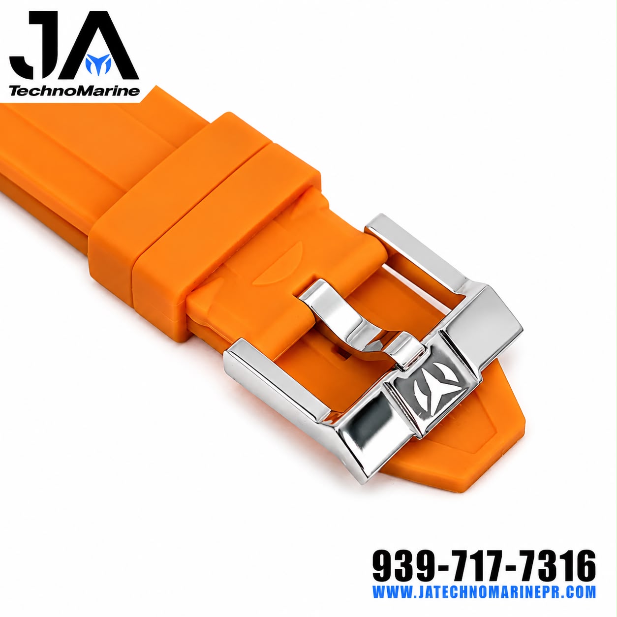 Correa Hombre 44-45-46 mm Pasador Anaranjado 100% Original