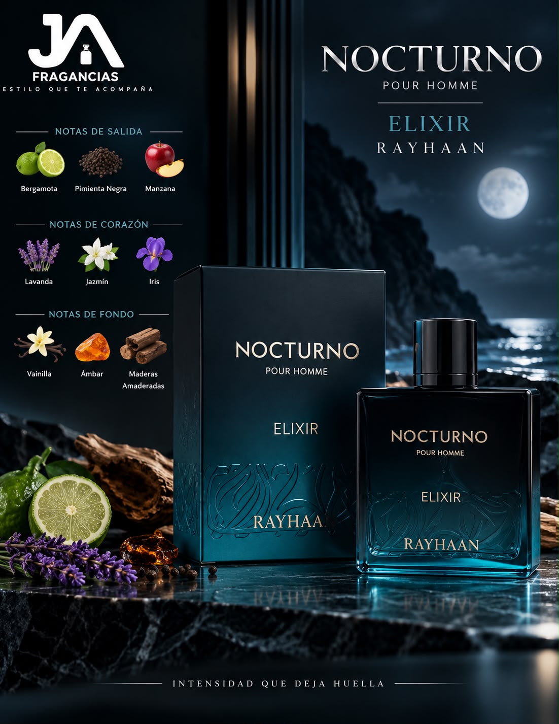 RAYHAAN NOCTURNO ELIXIR 3.4oz 5% De Descuento Adicional