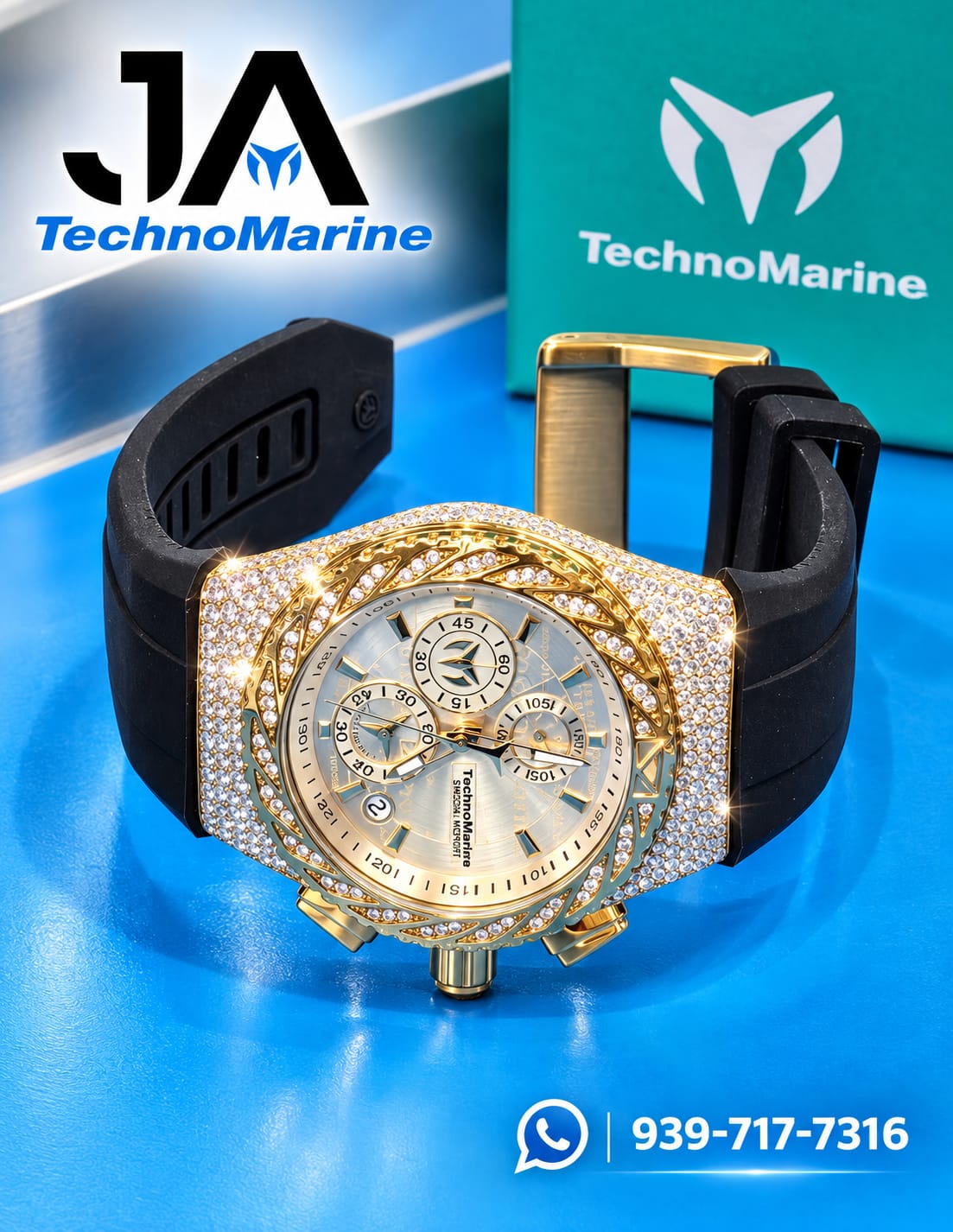 TechnoMarine Custom Special Edition 46mm 💎"Diamond"💎