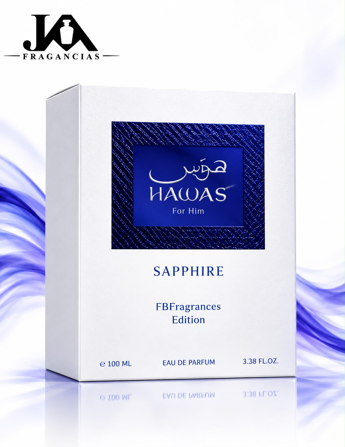 Hawas For Him Sapphire Eau De Parfum Rasasi Unisex 3.38oz + 5 % Descuento Adicional