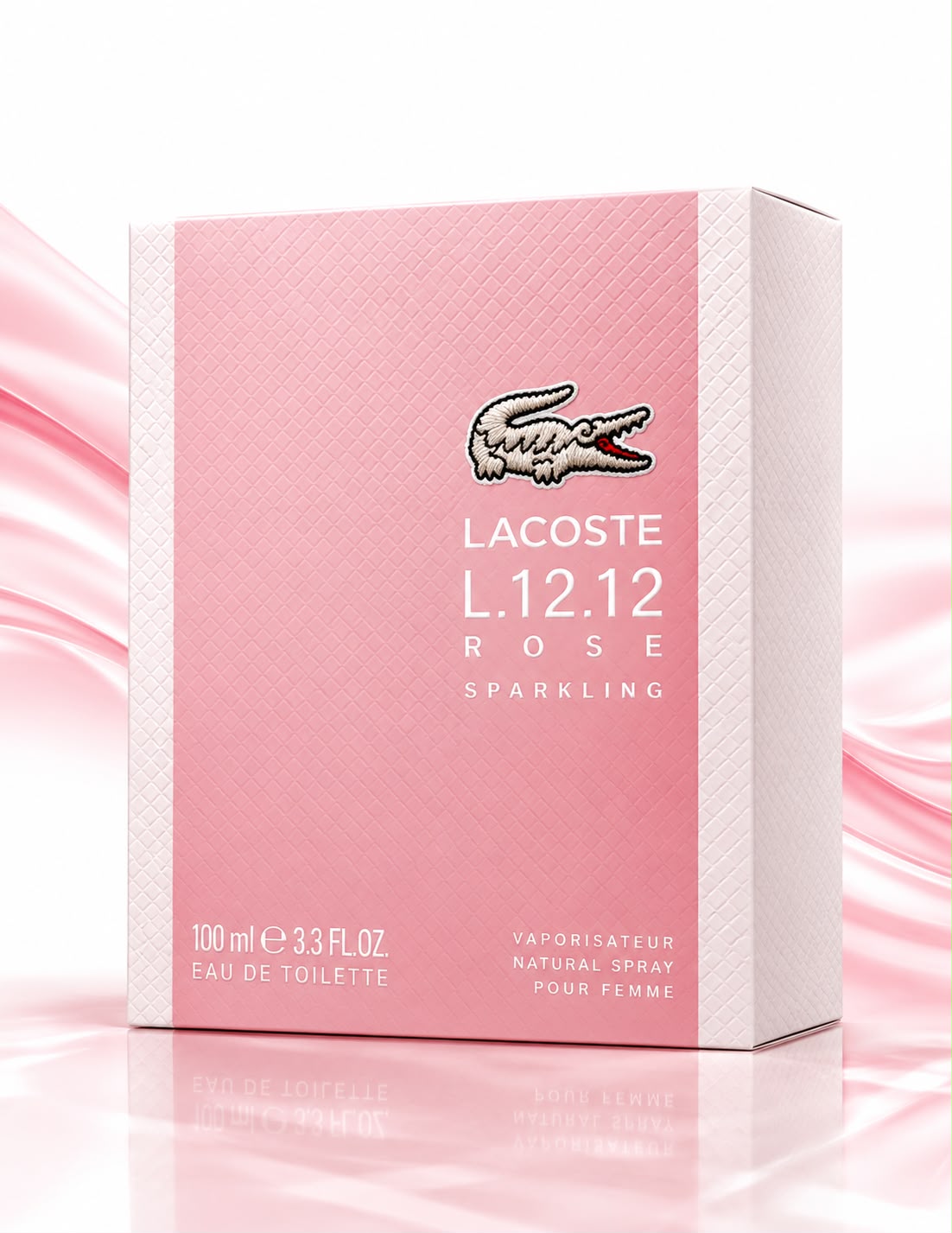 Lacoste L.12.12 Rose Sparkling Eau De Toilette 3.3oz
