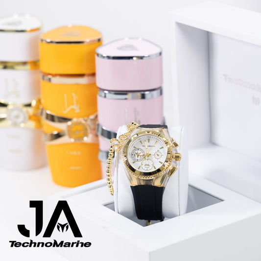 Technomarine California Mujer Cruise Quartz Watch Gold 40mm + Perfume + Pulsera