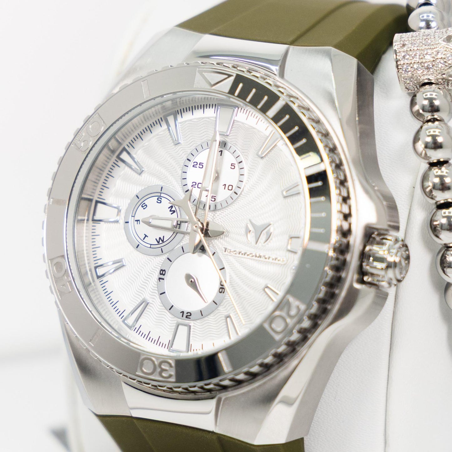 TechnoMarine Cruise California Men's Watch - 45mm, Black, White, Silver + 5% De Descuento = $159.99