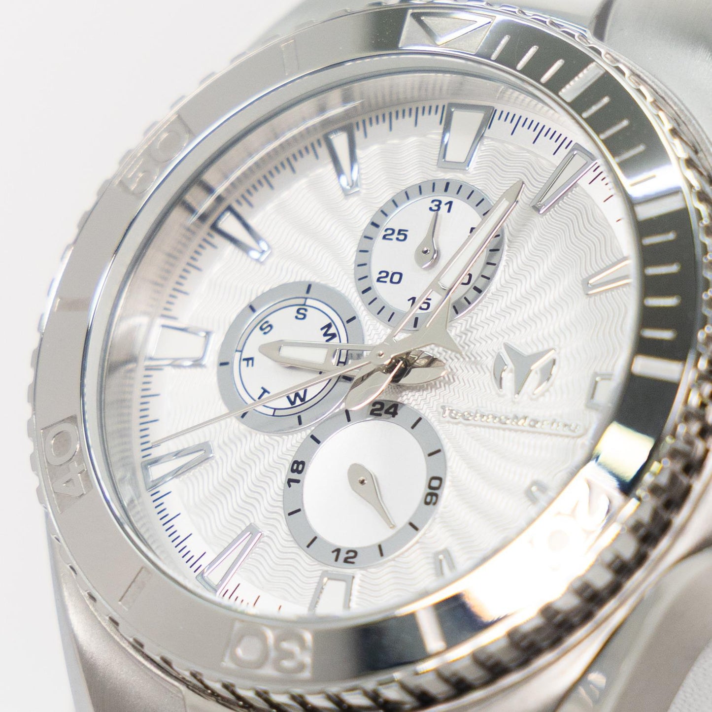 TechnoMarine Cruise California Men's Watch - 45mm, Black, White, Silver + 5% De Descuento = $159.99