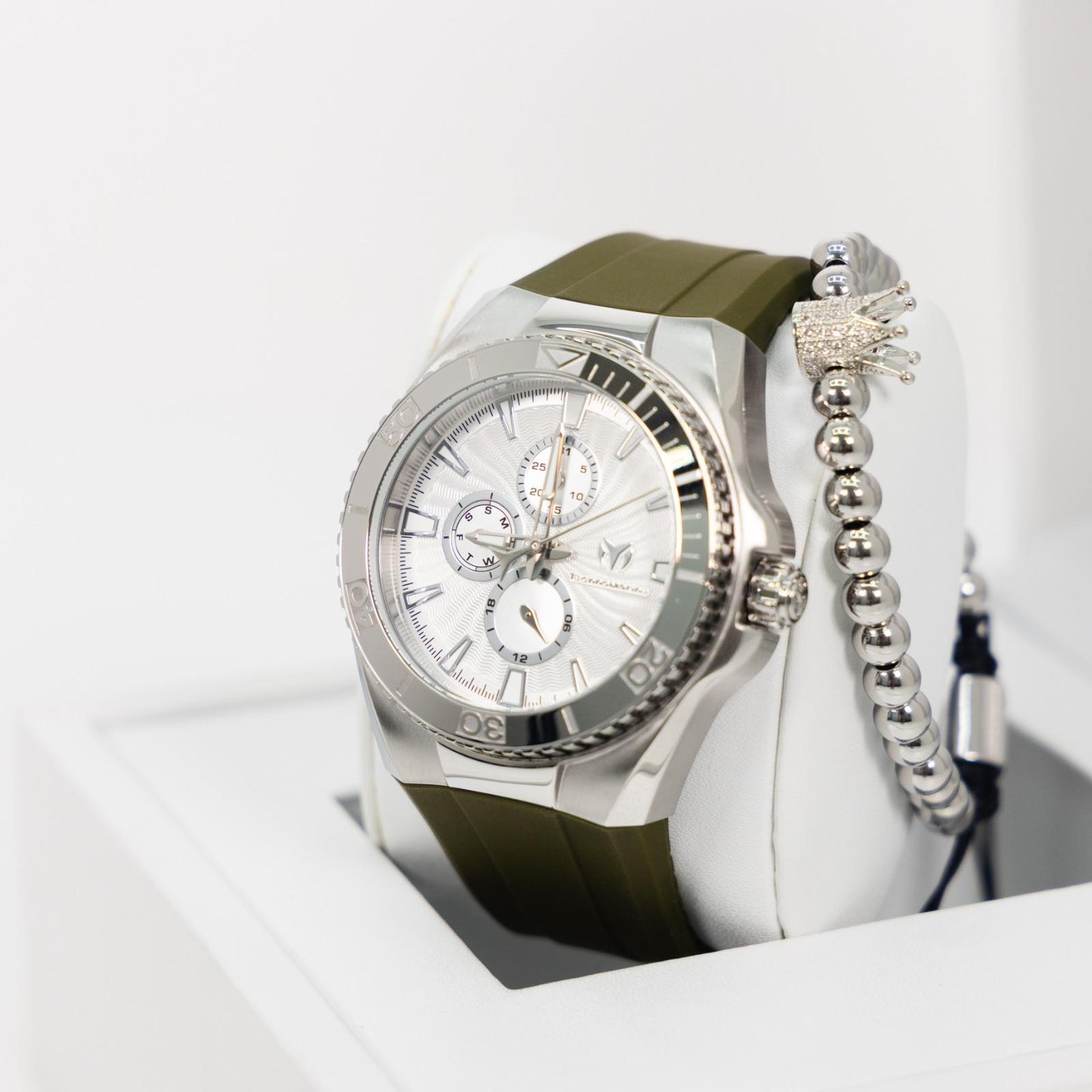 TechnoMarine Cruise California Men's Watch - 45mm, Black, White, Silver + 5% De Descuento = $139.99