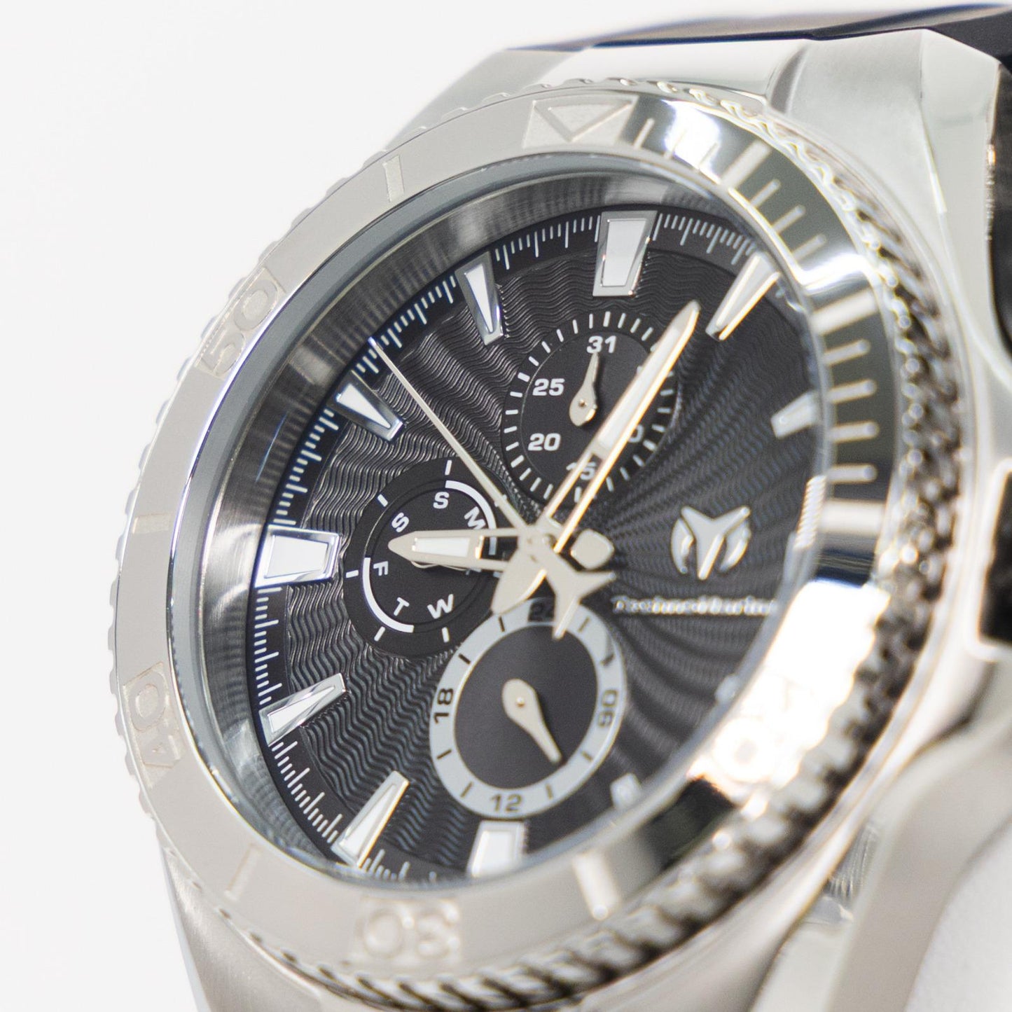 TechnoMarine Cruise California Men's Watch - 45mm, Black, White, Silver + 5% De Descuento = $159.99