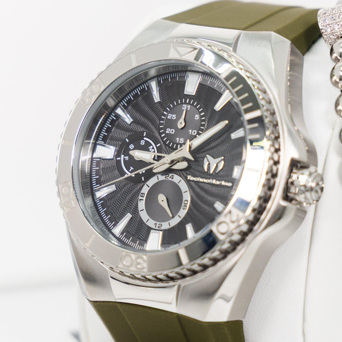 TechnoMarine Cruise California Men's Watch - 45mm, Black, White, Silver + 5% De Descuento = $139.99