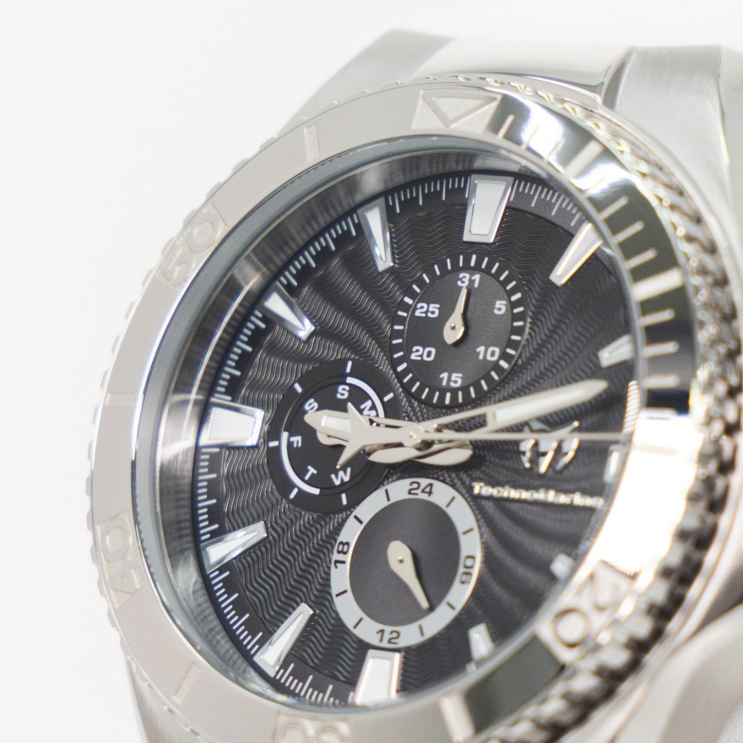 TechnoMarine Cruise California Men's Watch - 45mm, Black, White, Silver + 5% De Descuento = $159.99