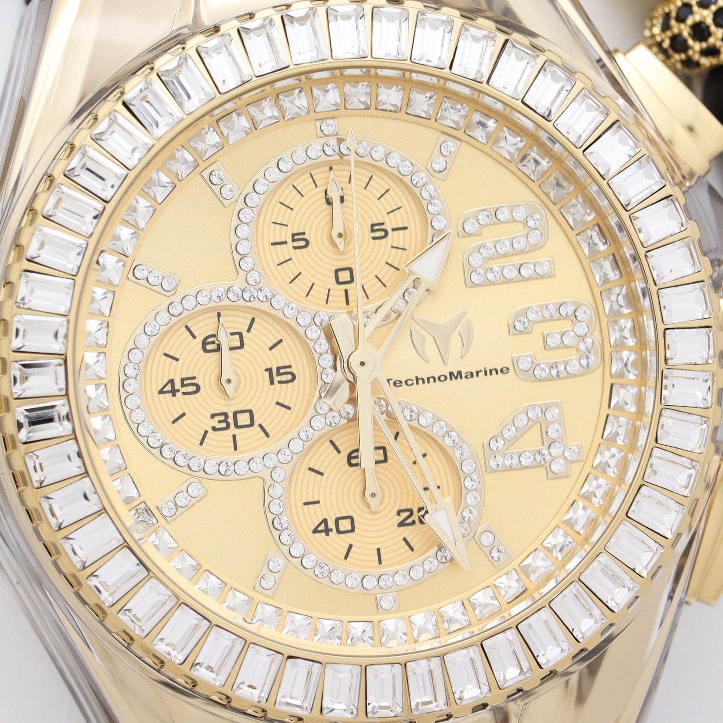 Technomarine Cruise Glitz 45mm Gold w Stones Arrival Una pulsera gratis