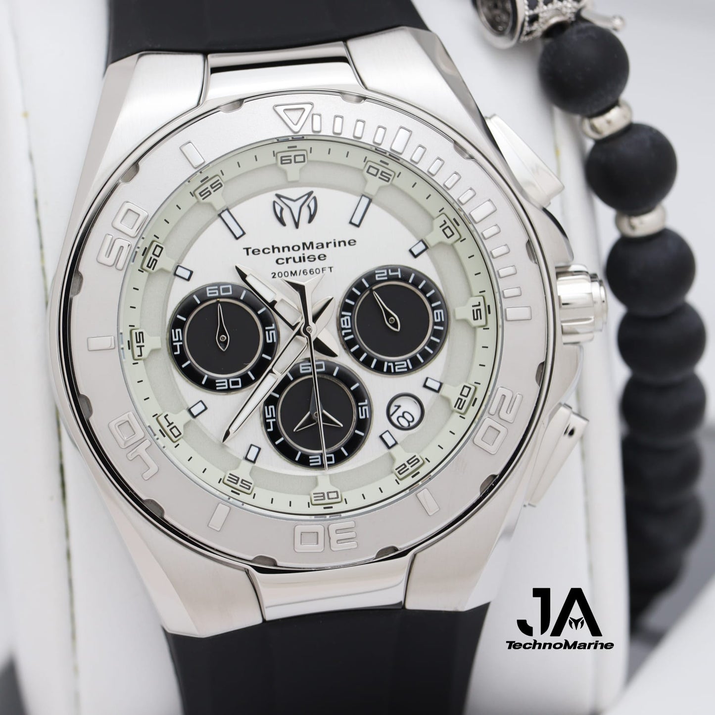 Technomarine 46mm Cruise Steel Silver Case Chronograph Men's Watch