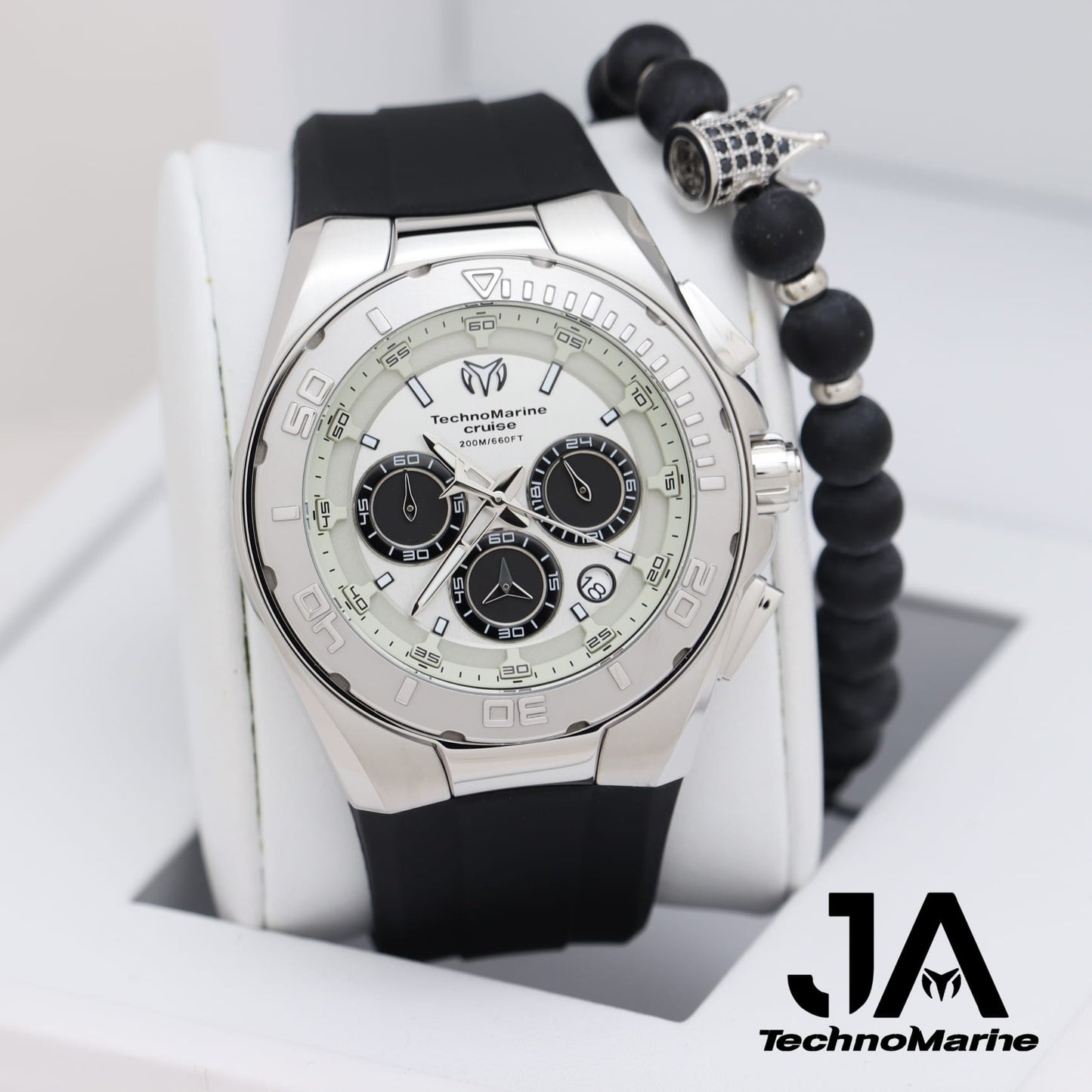 Technomarine 46mm Cruise Steel Silver Case Chronograph Men's Watch