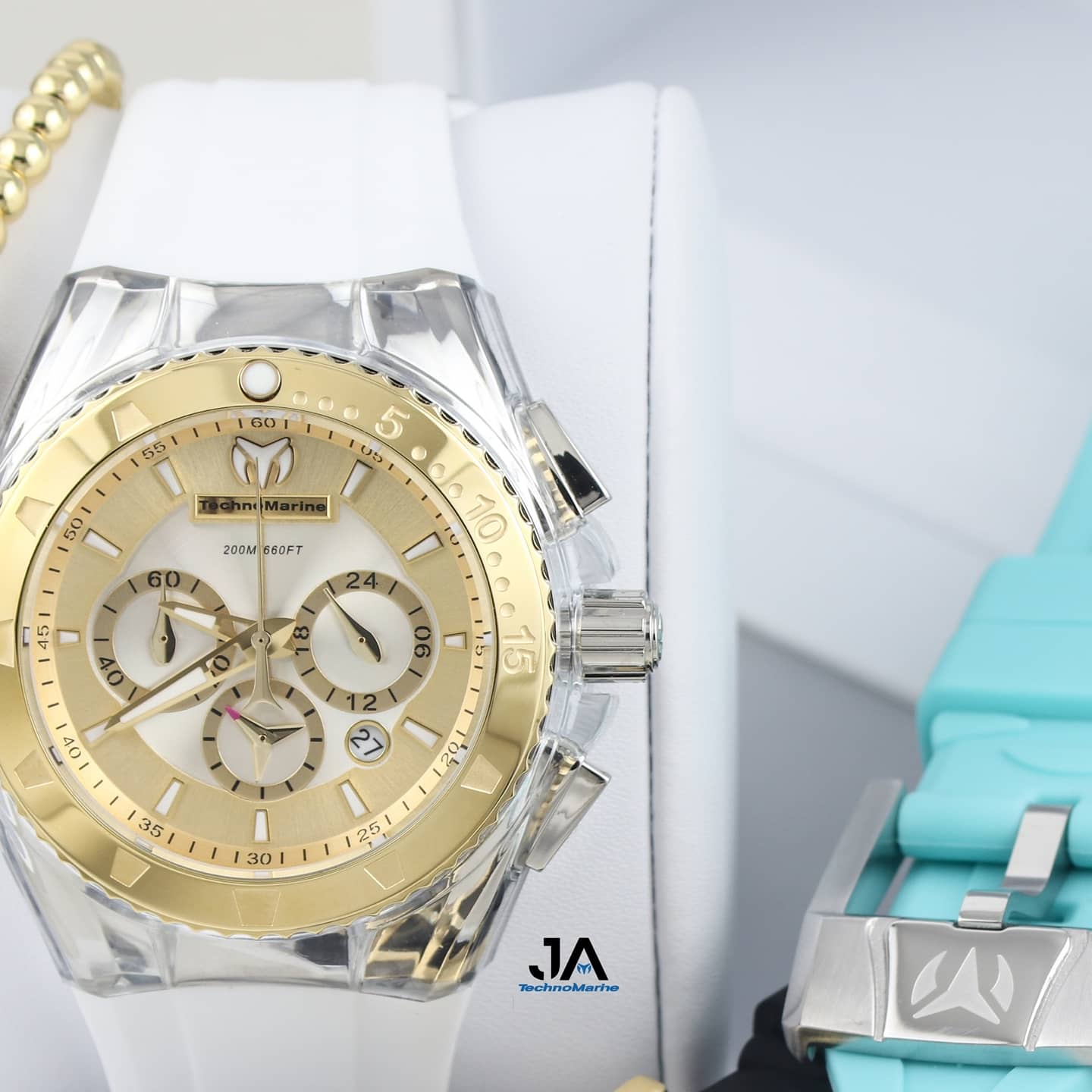 Technomarine Women's Cruise Silicone Band Swiss Quartz Watch 40mm
