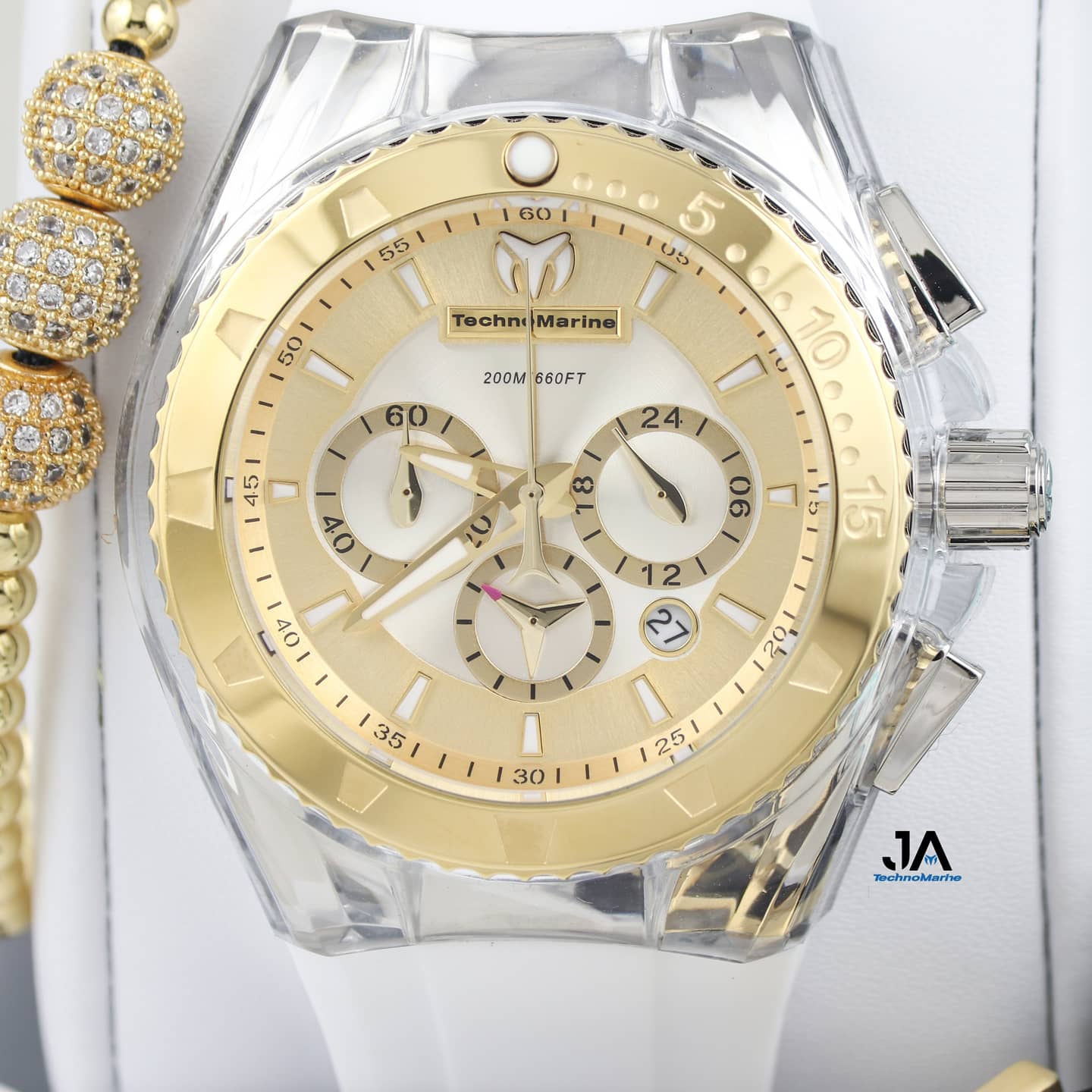 Technomarine Women's Cruise Silicone Band Swiss Quartz Watch 40mm