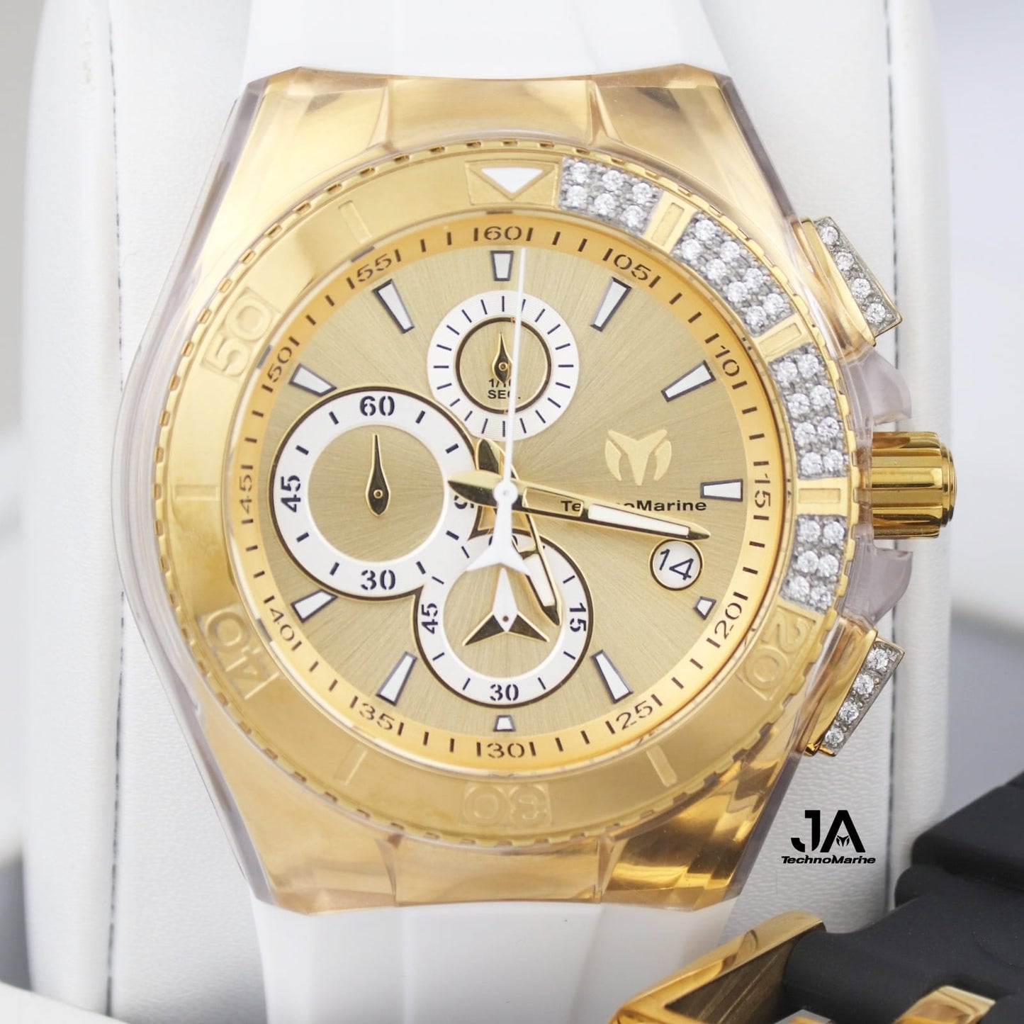 TECHNOMARINE Custom Men's Cruise Star Qtz Chrono Gold Dial Men's Watch