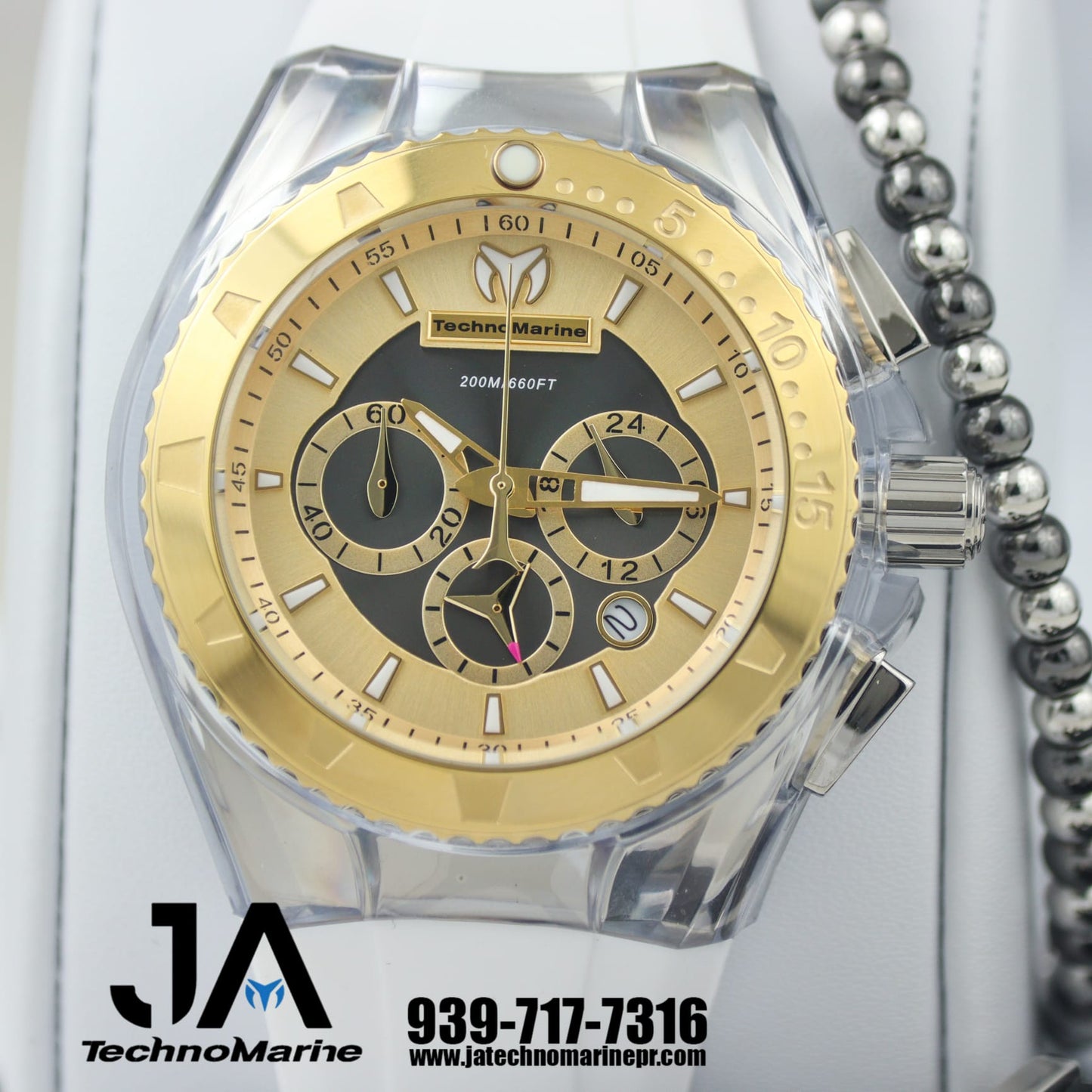 TechnoMarine Cruise Pearl Ladies Chronograph Quartz Watch