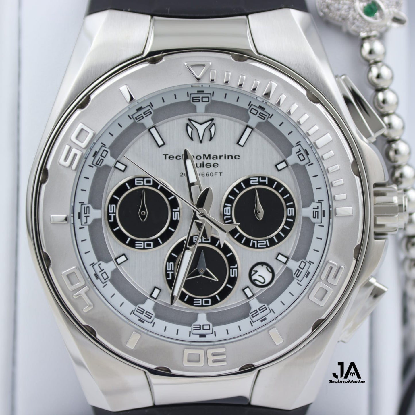 Technomarine 46mm Cruise Steel Silver Case Chronograph Men's Watch