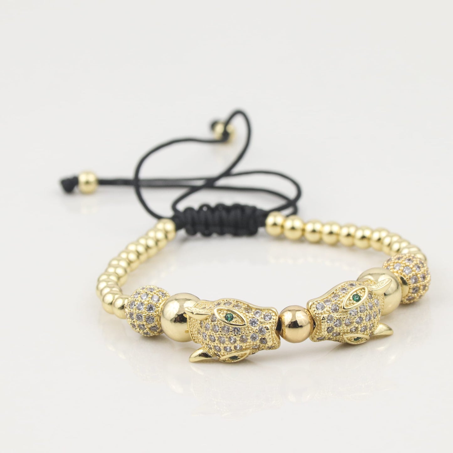 Gold Men's Adjustable Bracelet