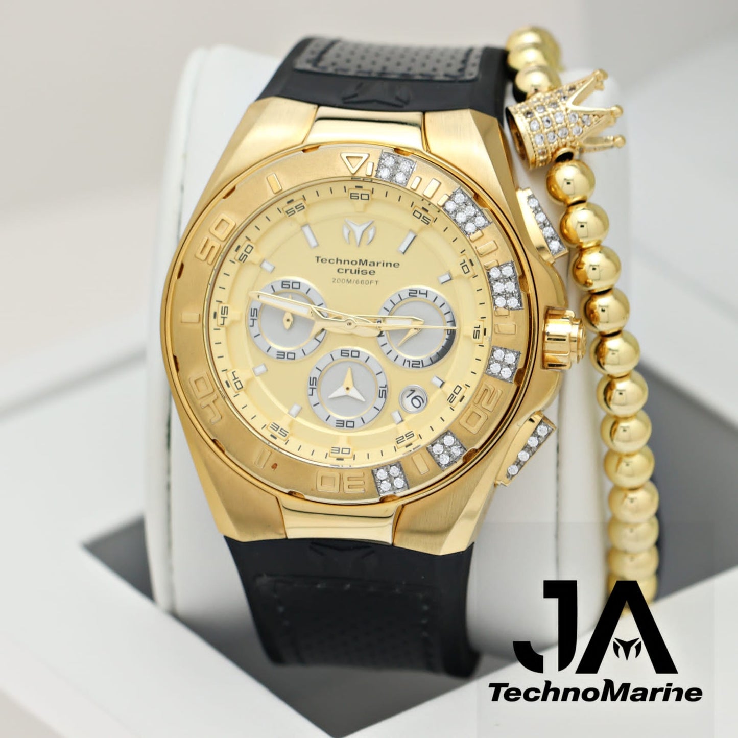 Technomarine Custom Cruise Men's Quartz Watch - 45mm Modelo 43 Gold