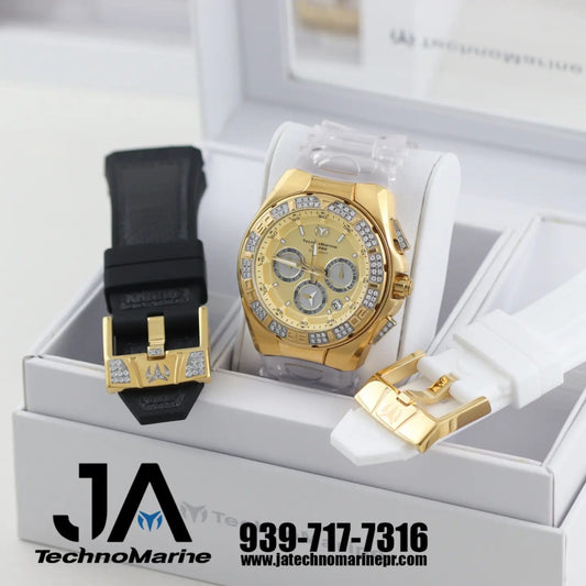 Technomarine Custom Cruise Men's Quartz Watch - 45mm Model 127 Gold and Silver