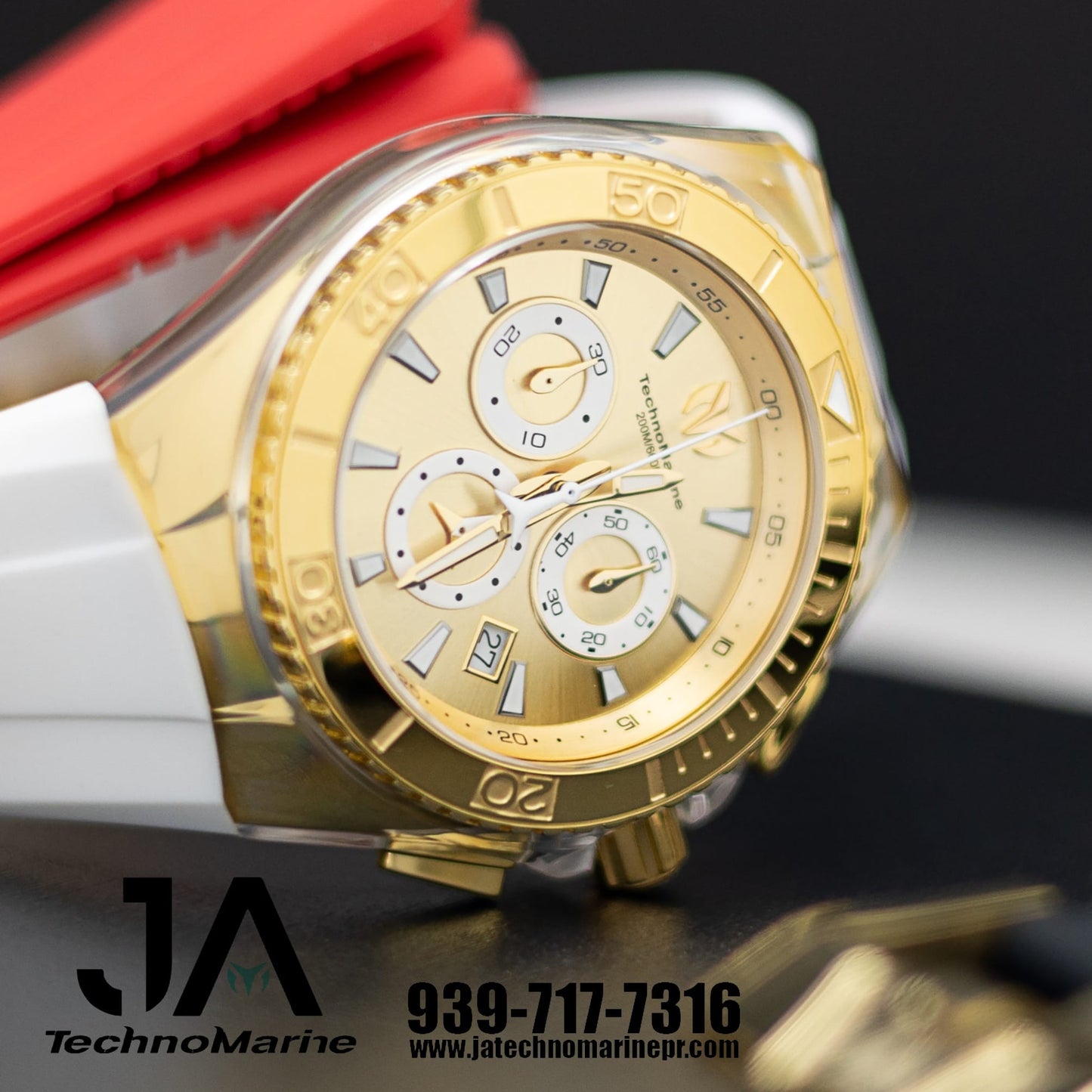 Technomarine Men's Swiss Mvt Gold and Gold Suizo Tres Correas