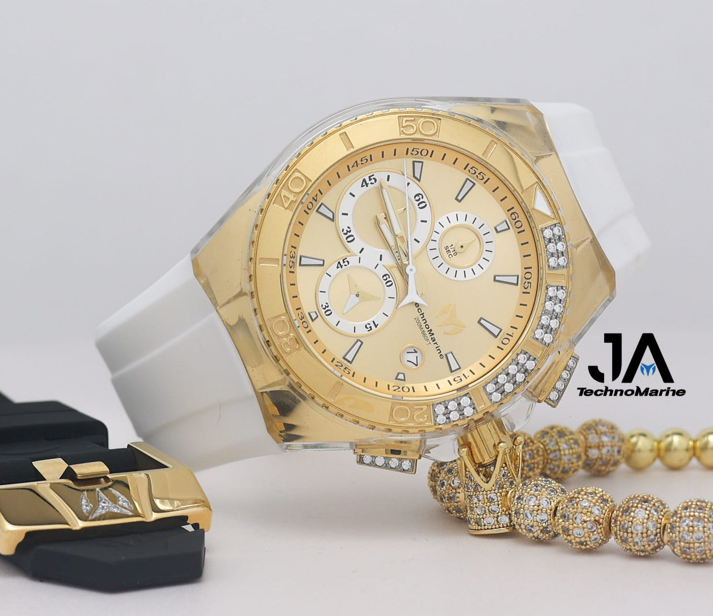 TECHNOMARINE Custom Men's Cruise Star Qtz Chrono Gold Dial Men's Watch