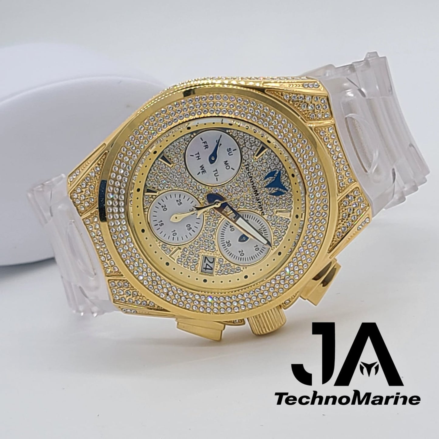 Technomarine (Pave) Cruise Collection Maquina Suiza Color Oro Dos Correas + 5 % Descuento Adicional