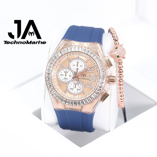 TechnoMarine Cruise Glitz Men's Watch - 45mm, Rose Gold