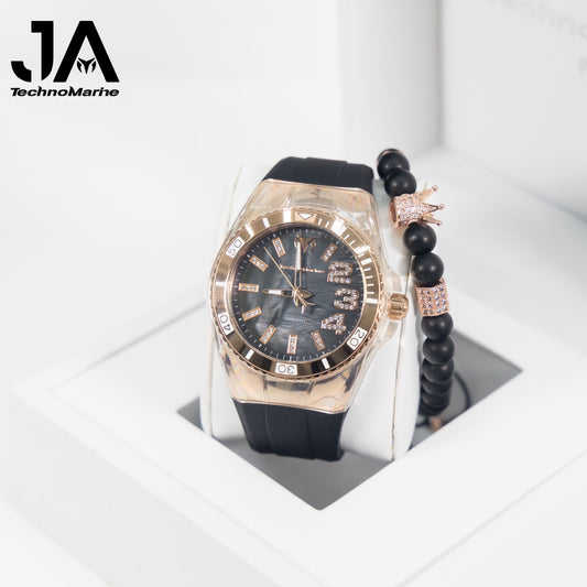 Technomarine Cruise Monogram 45mm Rose Gold Stainless steel Una Pulsera Gratis