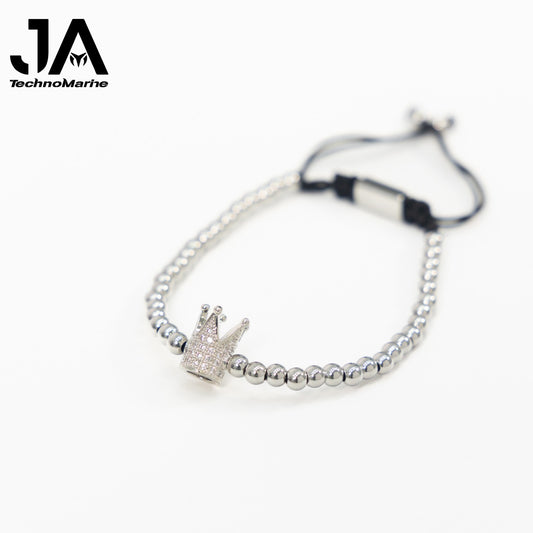 Pulsera Para Hombres Ajustable Color Plata