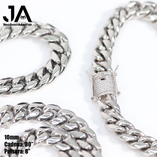 Cadenas Cubanas hombre 10mm 30” Stainless Steel