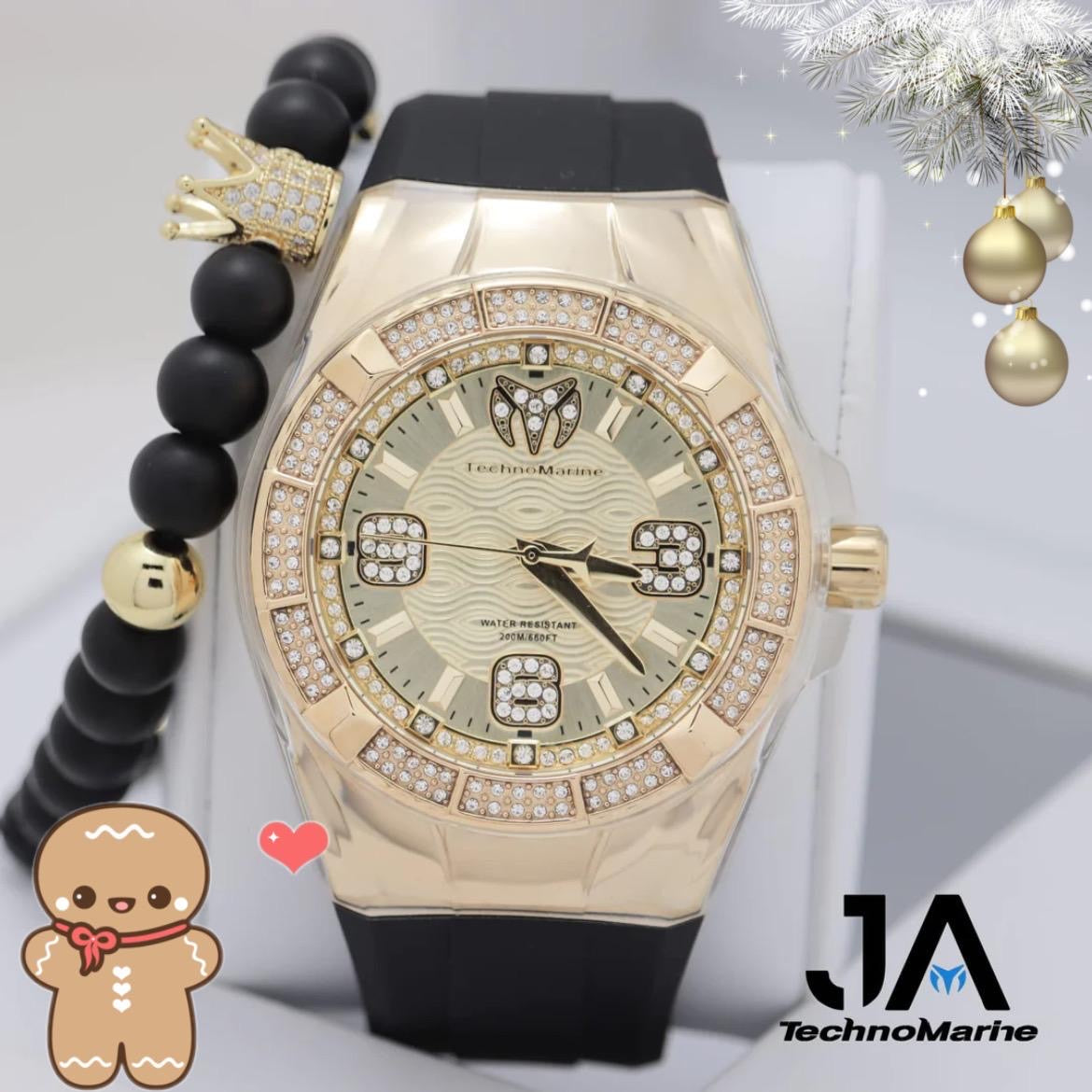 TechnoMarine Cruise Glitz Men's Watch , Black