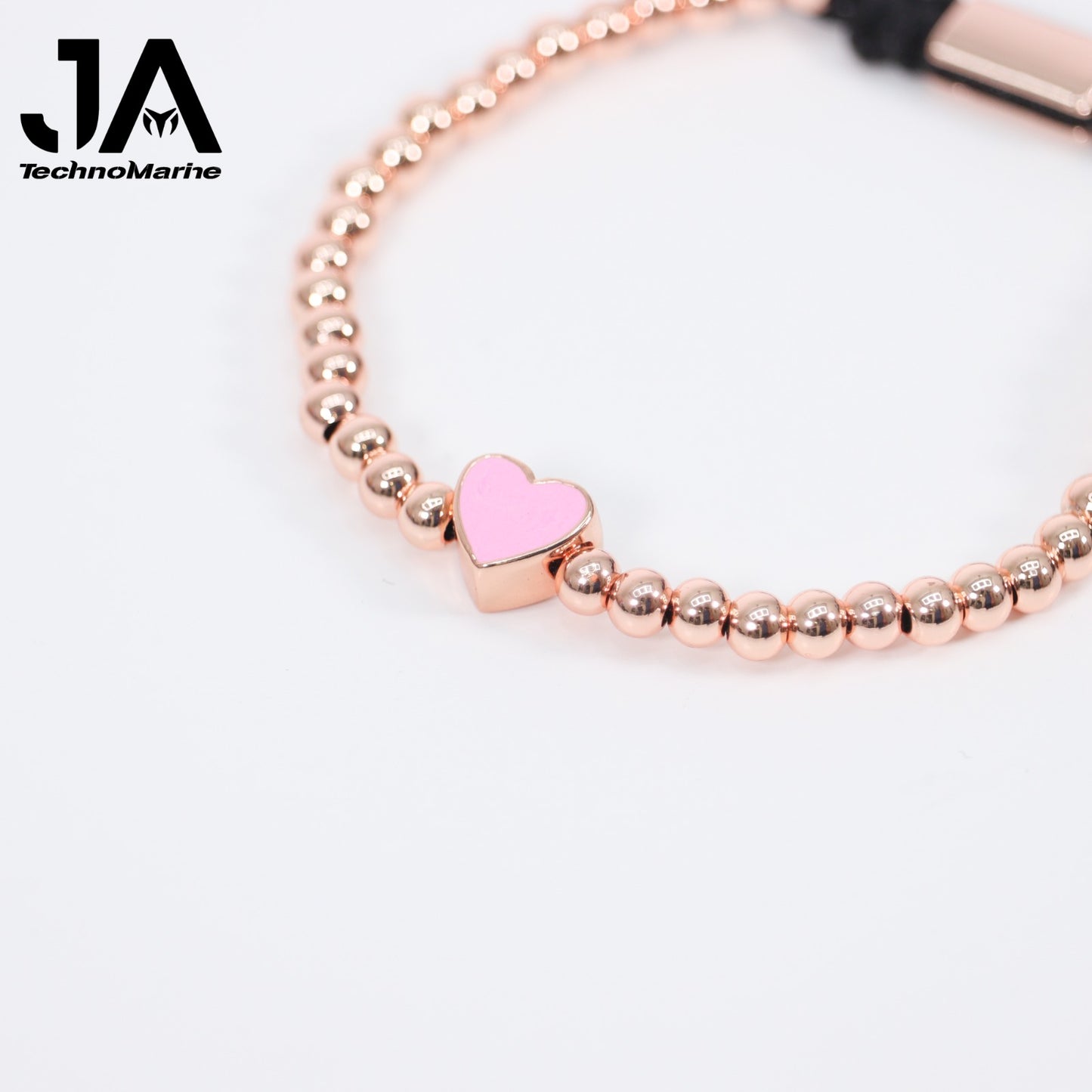 Pulsera De Corazón Rosita Mujer Rose Gold Ajustable Stainless Steel